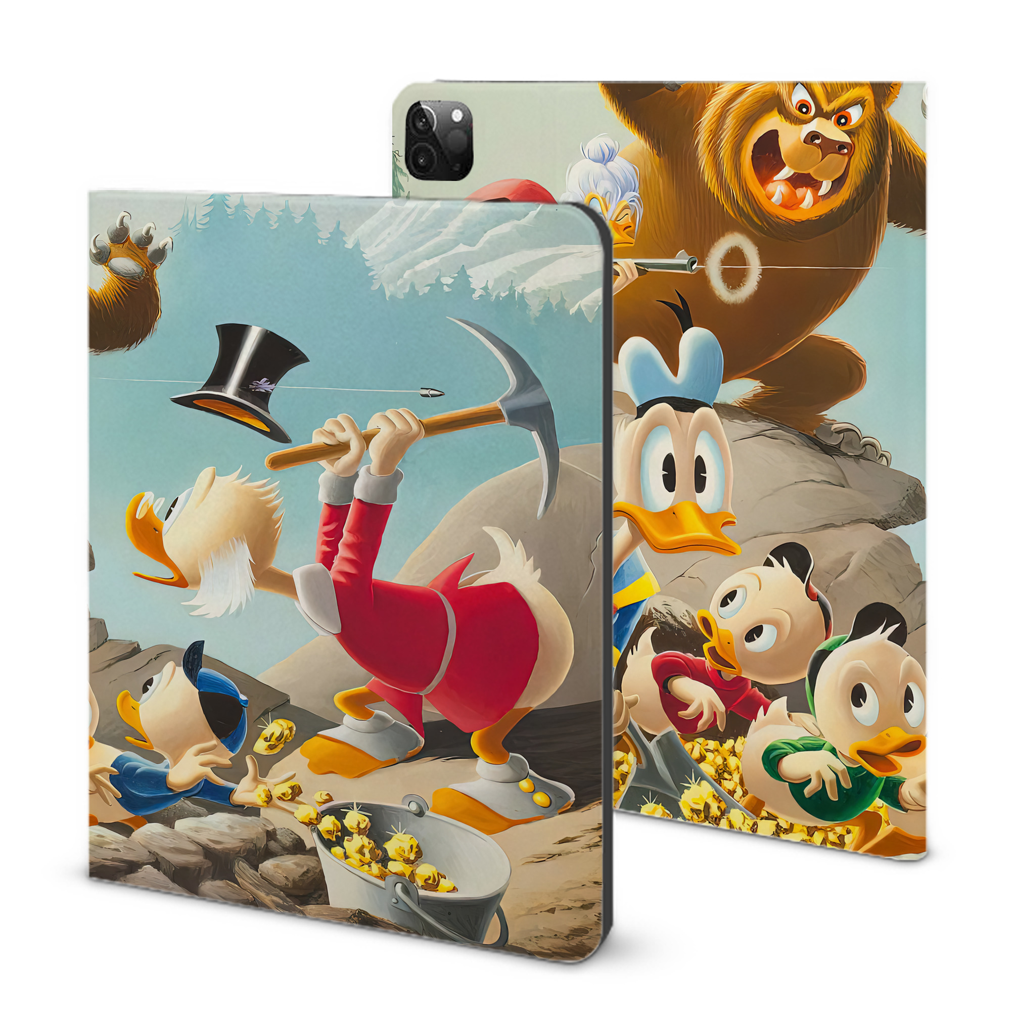 （画像用） ミッキーマウス Mickey Mouse IPadケース ペンホルダー付き ブックスタイルデザイン
